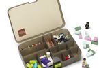 LEGO storage box with compartments