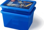 LEGO úložný box 18L - Nexo Knights transparentní modrý