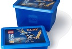 LEGO úložný box 18L - Nexo Knights transparentní modrý