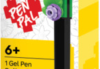 LEGO Gel pen with purple flower Black