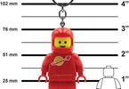 LEGO Keychain Flashlight - Cosmonaut red