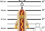LEGO svítící klíčenka - Hot Dog