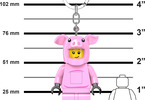 LEGO svítící klíčenka - Prasátko