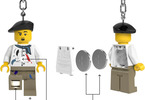 LEGO svítící klíčenka - Malíř