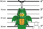 LEGO Keychain Flashlight - Green Dragoness