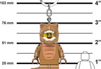 LEGO Keychain Flashlight - Minifigures T-Rex