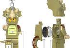 LEGO Keychain Flashlight - Minifigures Triceratops