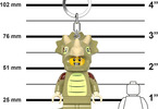 LEGO Keychain Flashlight - Minifigures Triceratops