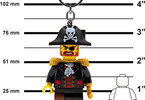 LEGO svítící klíčenka - Kapitán Brickbeard