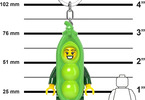 LEGO Keychain Flashlight - Minifigures Pea