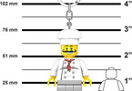 LEGO Keychain Flashlight - Iconic Chef