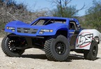 RC model auta Losi Baja Rey Trophy Truck 1:10 4WD: Ukázka jízdy - modrá verze