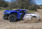 RC model auta Losi Baja Rey Trophy Truck 1:10 4WD: Ukázka jízdy - modrá verze