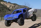RC model auta Losi Baja Rey Trophy Truck 1:10 4WD: Ukázka jízdy - modrá verze
