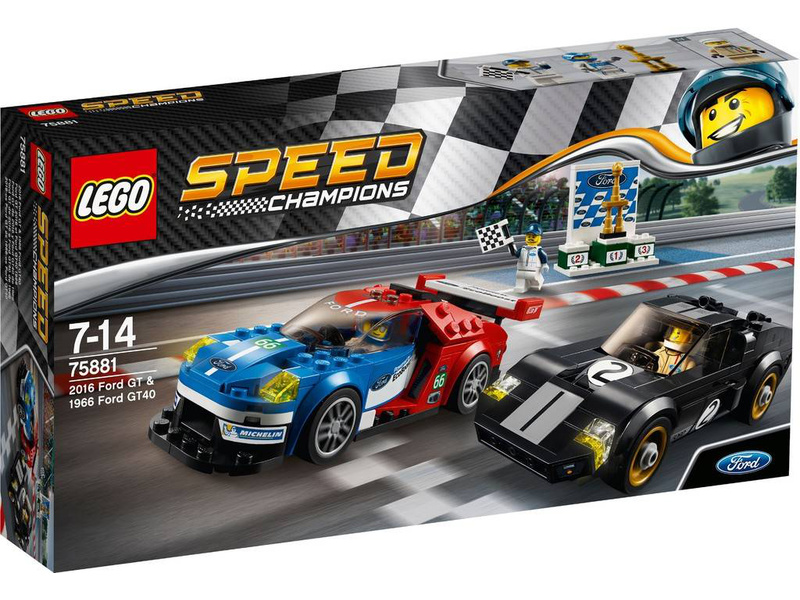 LEGO Speed Champions - 2016 Ford GT & 1966 Ford GT40 (LEGO75881) | Astra