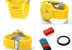 LEGO hodinky pro dospělé - Happiness Yellow