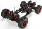 Benzínové RC auto Losi K&N DBXL 1:5: Pohled na šasi