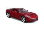 Maisto Corvette Stingray 2014 1:18 červená metalíza