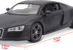 Maisto Audi R8 1:24 černá matná