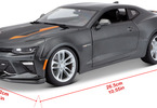 Maisto Chevrolet Camaro 2017 50. výročí 1:18 šedá metalíza