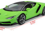 Maisto Lamborghini Centenario 1:18 světle zelená