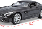 Maisto Mercedes-AMG GT 1:18 černá metalíza