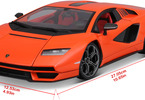 Maisto Lamborghini Countach LPI 800-4 1:18 oranžová