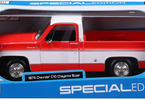 Maisto Chevrolet C10 Cheyenne Super 1:18 1974 červeno-bílá