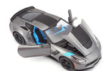 Maisto Corvette Grand Sport 2017 1:24 šedá metalíza