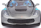 Maisto Corvette Grand Sport 2017 1:24 šedá metalíza