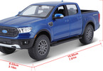 Maisto Ford Ranger 2019 1:27 metallic blue