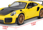 Maisto Porsche 911 GT2 RS 1:24 žlutá