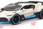 Maisto Bugatti Divo 1:24 bílá metalíza