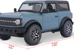 Maisto Ford Bronco 2021 1:24 modrá