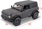 Maisto Ford Bronco 2021 1:24 tmavě šedá metalíza