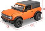 Maisto Ford Bronco 2021 1:24 oranžová metalíza