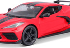 Maisto Chevrolet Corvette Stingray Coupe 2021 1:24 červená