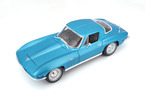 Maisto Chevrolet Corvette 1965 1:18 světle modrá metalíza