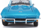 Maisto Chevrolet Corvette 1965 1:18 světle modrá metalíza