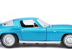 Maisto Chevrolet Corvette 1965 1:18 světle modrá metalíza