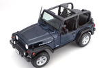 Maisto Jeep Wrangler Rubicon 1:18 modrá metalíza