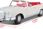 Maisto Mercedes-Benz 280SE Cabrio 1967 1:18 krémová
