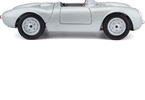 Maisto Porsche 550 A Spyder 1:18 stříbrná