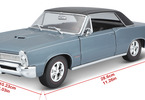 Maisto Pontiac GTO 1965 1:18 modrá metalíza