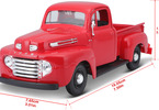 Maisto Ford F-1 Pickup 1948 1:25 červená