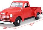 Maisto Chevrolet 3100 Pickup 1950 1:25 oranžová