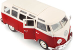 Maisto Volkswagen Van Samba 1:25 bílo/červená