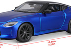 Maisto Nissan Z 2023 1:24 modrá