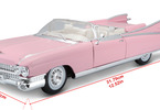 Maisto Cadillac Eldorado Biarritz 1959 1:18 růžová