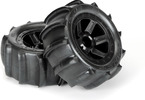 Pro-Line Wheels 2.2", Sling Shot Tires, Desperato H12 Black Wheels (2)